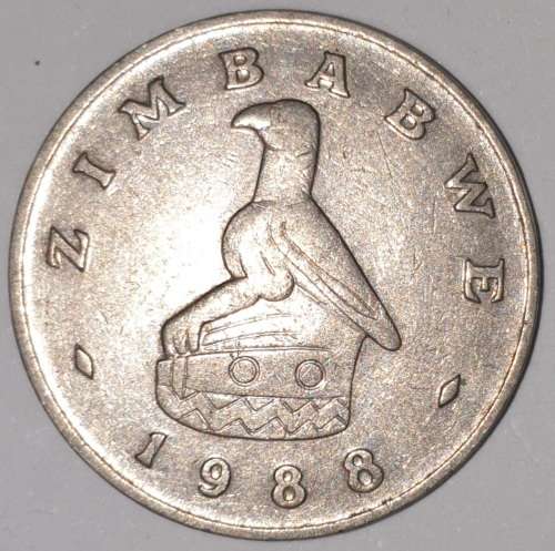 1988 - 20 CENT COIN - ZIMBABWE - (Copper-Nickel)